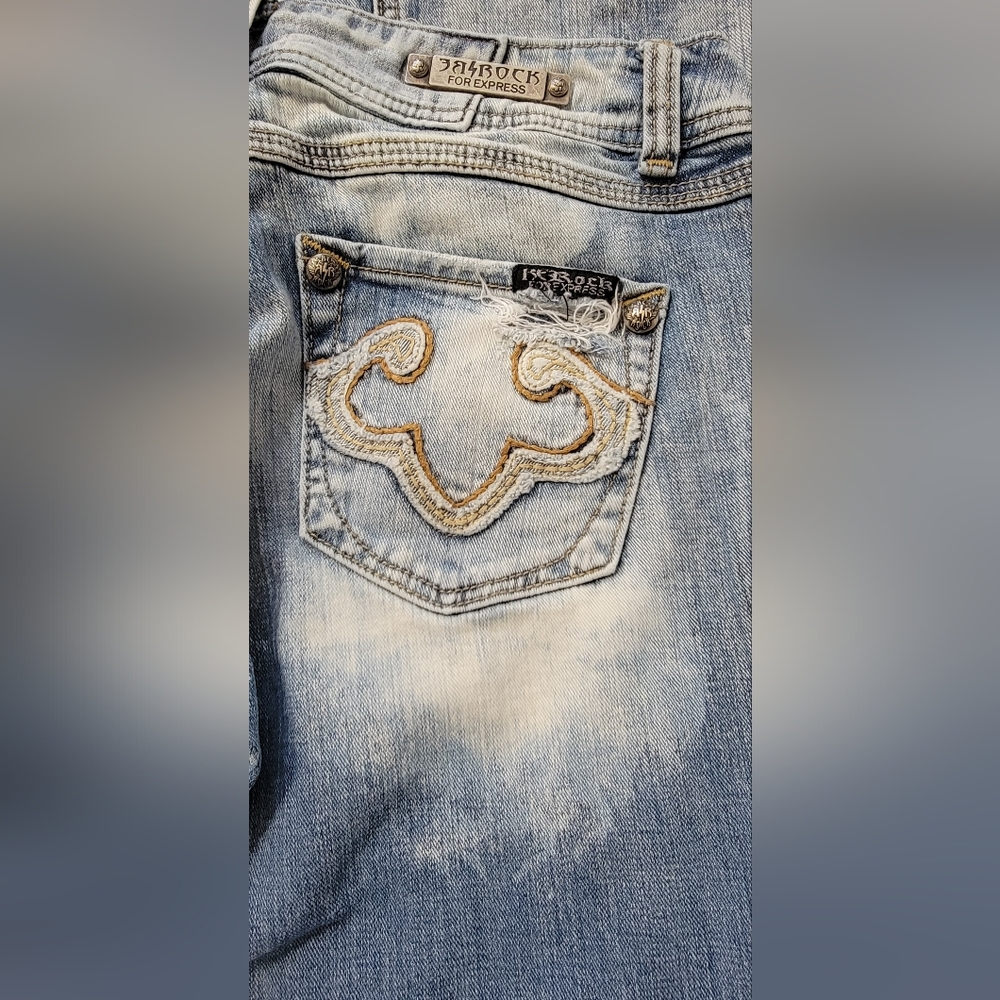 ReRock Jeans Size 4/ 27 Boot Cut - Picture 4 of 12